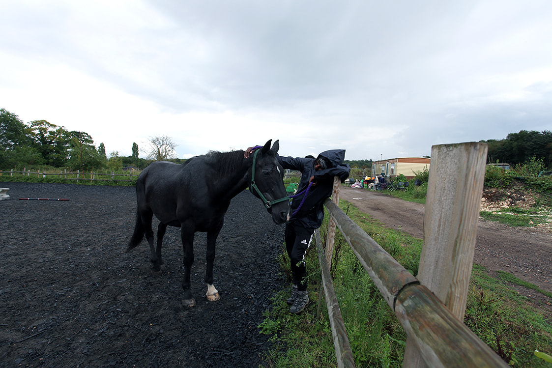 Picture of young person chatting to a horse at The Heart Centre © Big Leaf Foundation